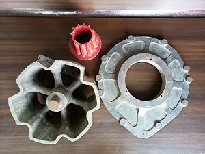 Fe-sand casting